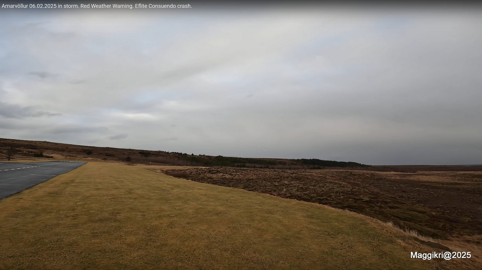 (43) Arnarvöllur 06.02.2025 in storm. Red Weather Warning. Eflite Consuendo crash. - YouTube — Mozilla Firefox 6.2.2025 231025.jpg