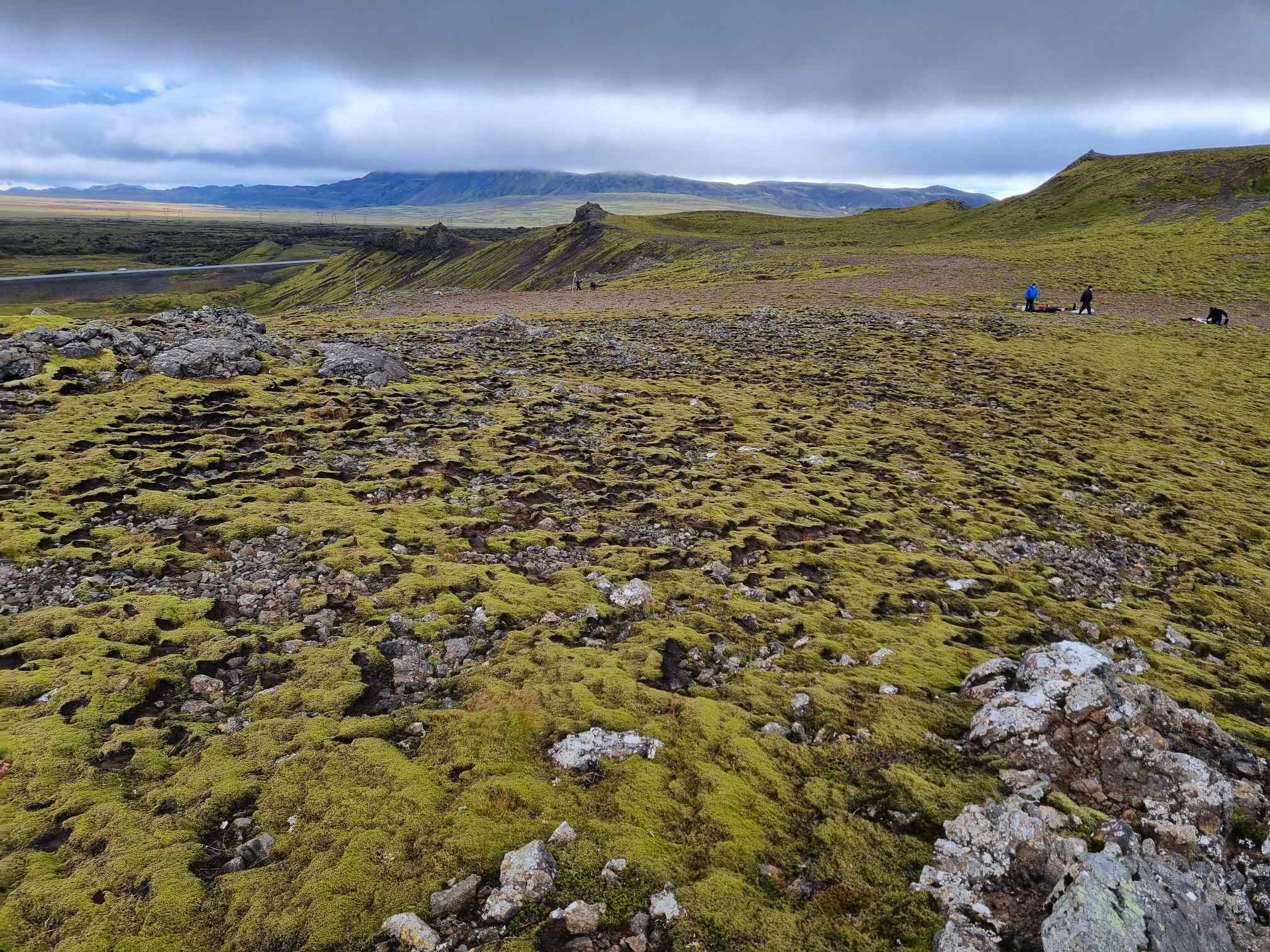 Svæðið tilbúið. Vantaði bara vind.